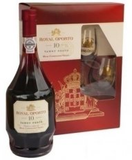 AMRC022 Royal Oporto 10 years geschenkverpakking met 2 glazen