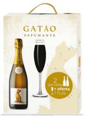 FOVB009 Gatão Espumante Meio Seco - Pack 2 flessen en 1 glas